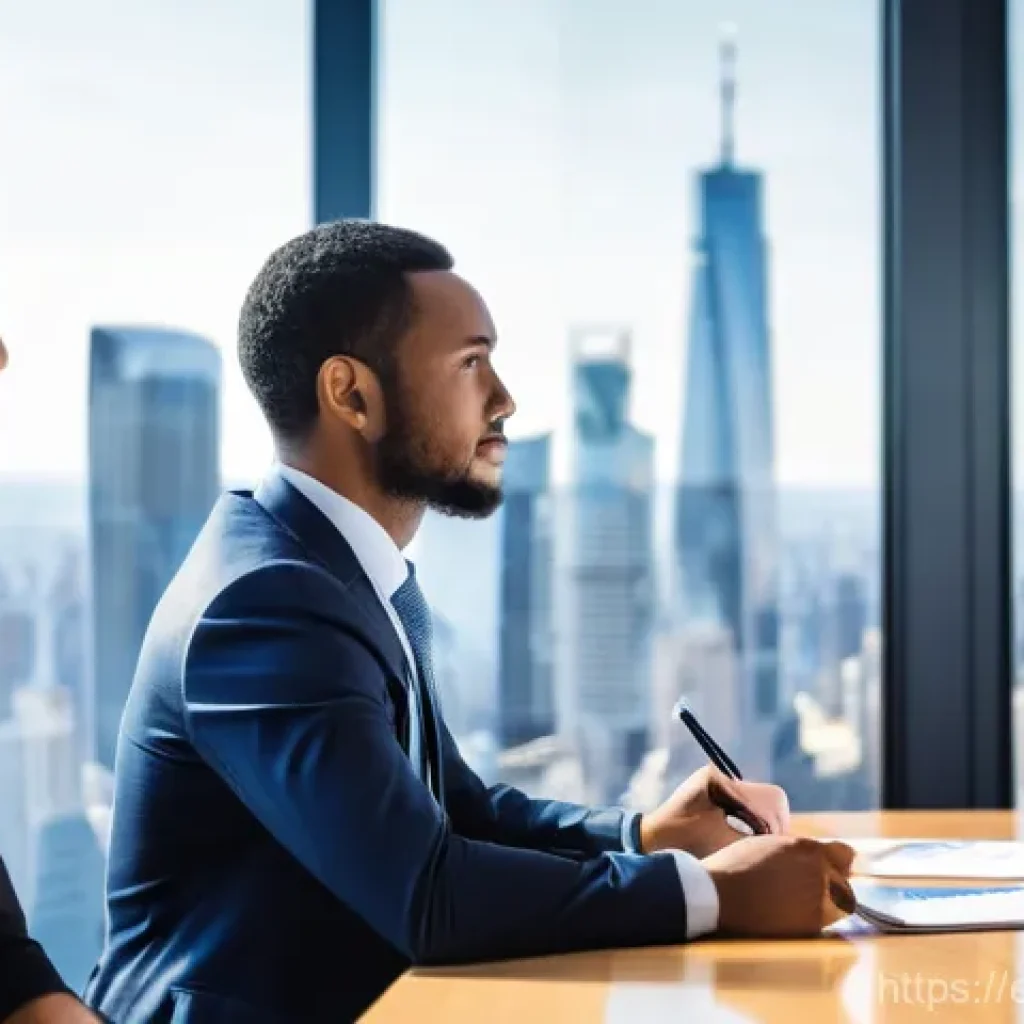 CFA 취득 후 해외 취업 준비 - **Prompt:** A diverse group of finance professionals, including men and women of various ethnicities...