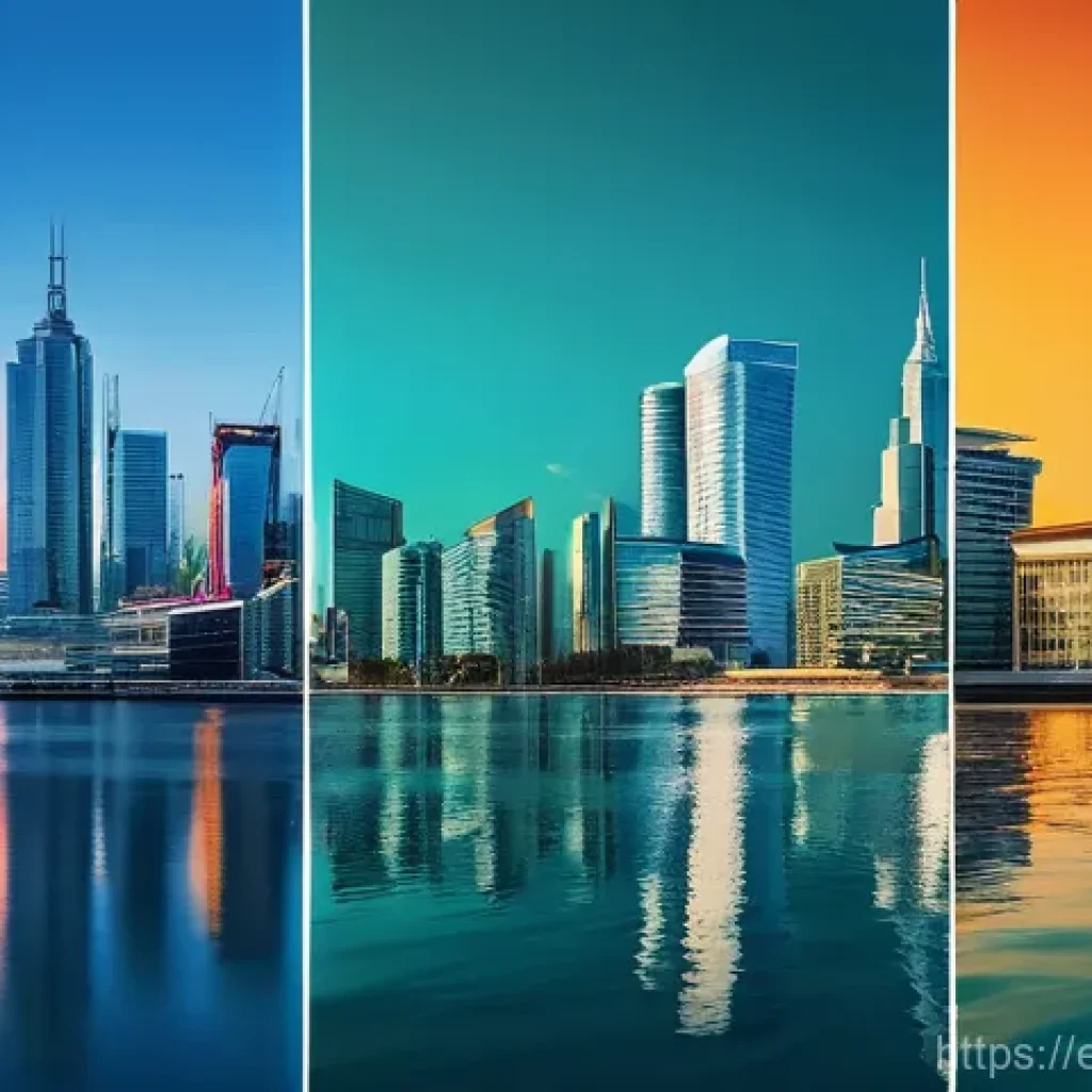 CFA 시험 이후 커리어 경로 - Here are three detailed image prompts in English, designed to visualize the themes of a transformed ...