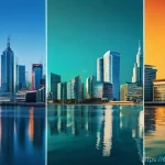 CFA 시험 이후 커리어 경로 - Here are three detailed image prompts in English, designed to visualize the themes of a transformed ...